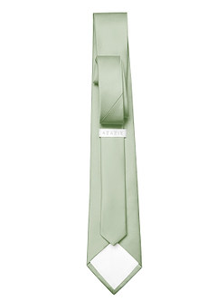 front Matte Satin Wide Tie