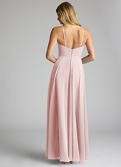 Azazie Akita Bridesmaid Dresses Blushing Pink A-Line Chiffon Dress image4