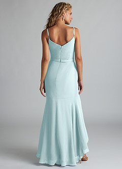 Azazie Summer Jurken voor thuis passen Jurk van Chiffon met Zeemeermin Schop cowl Amethist image2