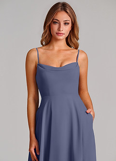 Azazie Elle Bridesmaid Dresses Stormy A-Line Pleated Chiffon Dress image6