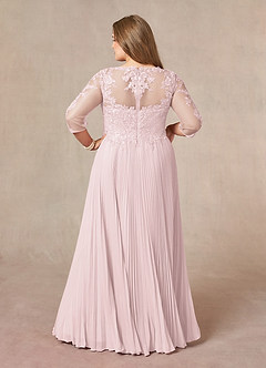 Azazie Corinne Mother of the Bride Dresses Blushing Pink A-Line Sequins Chiffon Dress image9