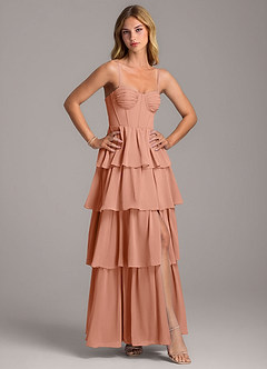 Azazie Alanna Bridesmaid Dresses MAI TAI A-Line Sweetheart Neckline Chiffon Dress image5