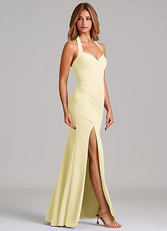 Azazie Emeria Suknie dla druhen Syrena Dekolt w kształcie serca Szyfon Do ziemi Sukienka image5