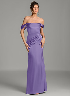 Azazie Alanis Bridesmaid Dresses Tahiti Mermaid Corset Stretch Satin Convertible Dress image3