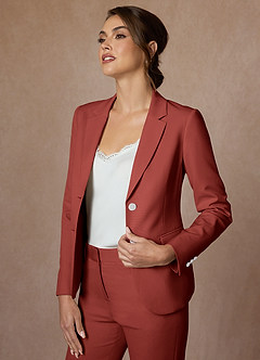 front Whitney Terakota Kombinezon Ze Spodniami Typu Cropped Ze Stretchem I Strukturą