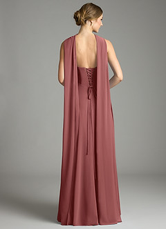 Azazie Ayla Abiti da Damigella Abito A-Line in Chiffon Scollo a Cuore Ametista image9