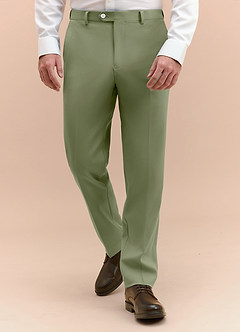 front James Pistachio Structured Stretch Dress Pants