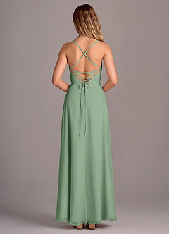 Azazie Mei Bridesmaid Dresses Matcha A-Line Chiffon Dress image6