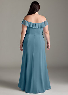 Azazie Sophie Bridesmaid Dresses Bermuda A-Line Off the Shoulder Chiffon Convertible Dress image7