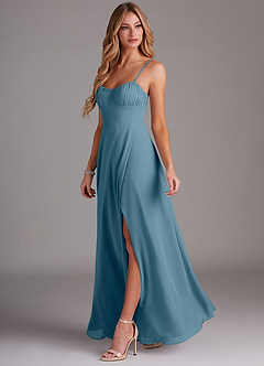 Azazie Breonna Final Sale Bermuda A-Line Sweetheart Neckline Chiffon Dress image3