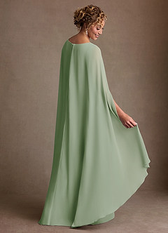 Azazie Boudica Suknie dla Matki Panny Młodej Linia A Pofałdowany Szyfon Długość podłogi Sukienka image4