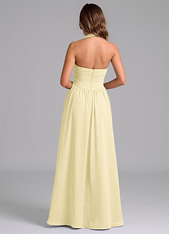 Azazie Darlyn Bridesmaid Dresses Lemon Sorbet A-Line Sweetheart Neckline Chiffon Dress image2
