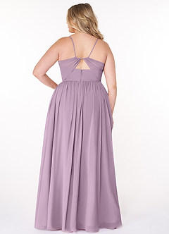 Azazie Cora Bridesmaid Dresses Wisteria A-Line Pleated Chiffon Dress image7