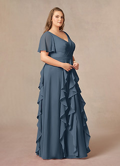 Azazie Watson Mother of the Bride Dresses Neptune A-Line V-Neck Chiffon Dress image9