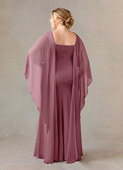 Azazie Dion Mother of the Bride Dresses Vintage Mauve Sheath Scoop Stretch Crepe Dress image9