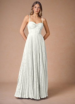 Akiko White Pleated Maxi Dress image3
