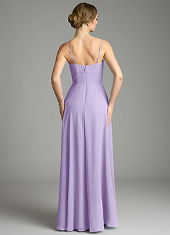 Azazie Audreana Final Sale Lilac A-Line Sweetheart Neckline Chiffon Dress image6