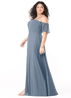 Azazie Sue Vestidos de damas de honor Vestido de Crepúsculo de Gasa de Corte en A Convertible con Vestidos sin tirantes image9
