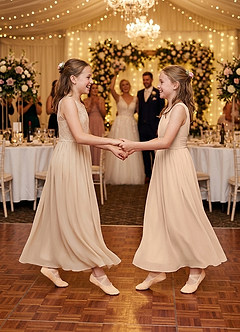 front Kids Canvas Ballet Slippers for Wedding & Dance