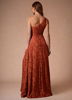 Hermosa Auburn One Shoulder Maxi Dress image4