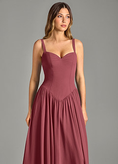 Azazie Evadina Suknie dla druhen Linia A Gorset Szyfon Do ziemi Sukienka image6