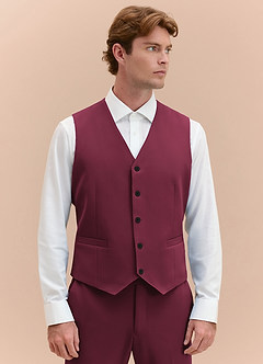 front James Bourgogne Kostymväst