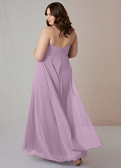 Azazie Emerald Final Sale Wisteria A-Line Ruffled Chiffon Dress image8