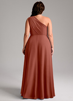 Azazie Phaedra Suknie dla druhen Linia A Jedno ramię Szyfon Do ziemi Sukienka image2