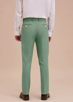 front Ethan Matcha Raffinerade vävda klänningsbyxor