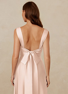 Christian Siriano Bridal for Azazie 1001 Robes de demoiselle d'honneur Robe Trapèze en Satin extensible Encolure en Forme de Cœur Rose Pâle image9