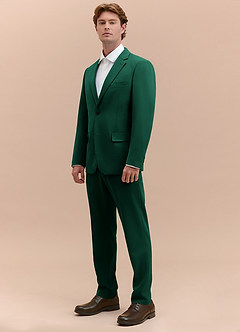 front James Emerald Structured Stretch Suit