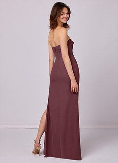 Barbie ♥ Azazie Bridesmaid Dresses Sangria Sheath Strapless Chiffon Convertible Dress image6