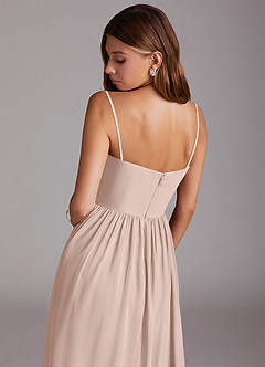 Azazie Calianna Bridesmaid Dresses English Rose A-Line Off the Shoulder Chiffon Convertible Dress image8