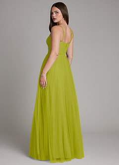 Azazie Teagan Bridesmaid Dresses Lemongrass A-Line Sweetheart Neckline Tulle Dress image5