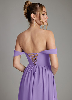Azazie Caterina Bridesmaid Dresses Tahiti A-Line Corset Chiffon Dress image7