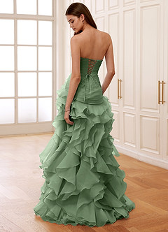 Christabelle Sage Sweetheart Strapless Ruffled Dress image2