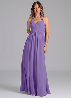 Azazie Darlyn Bridesmaid Dresses Tahiti A-Line Pleated Chiffon Dress image5