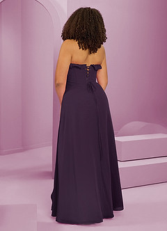 Barbie ♥ Azazie Bridesmaid Dresses Plum A-Line Sweetheart Neckline Chiffon Dress image13