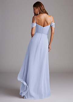 Azazie Marley Bridesmaid Dresses Lavender A-Line Off the Shoulder Chiffon Convertible Dress image8