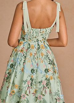 Aurelie Light Green Midi Dress image7