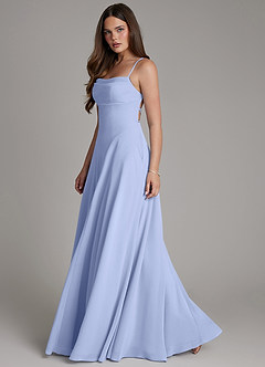 Azazie Irelia Bridesmaid Dresses Ice A-Line Sweetheart Neckline Chiffon Dress image4