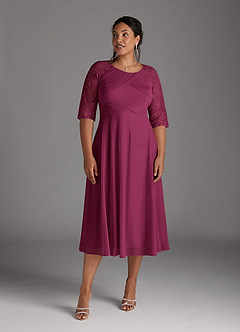 Azazie Gracelyn vestidos de madre de la novia Vestido de Mora de Encaje de Corte En A image10