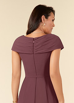 Azazie Bailora Mother of the Bride Dresses Sangria Mermaid Ruched Chiffon Dress image5
