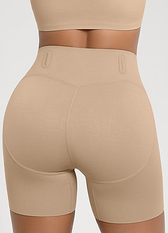 front Szorty modelujące bezszwowe szorty z wkładką 3D Butt-Padding (modelujące brzuch i podnoszące pośladki)