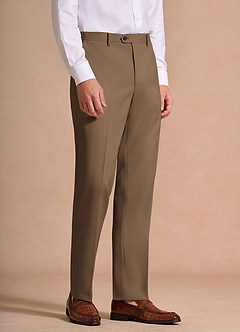 front James Truffle Structured Stretch Dress Pants