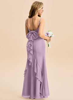 Azazie Lioren Junior Wisteria Mermaid Bow Chiffon Dress image1