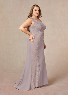 Azazie Juliane Mother of the Bride Dresses Vintage Mauve Mermaid Sequins Lace Dress image9