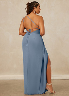 Christian Siriano Bridal for Azazie 1003 Bridesmaid Dresses Twilight Sheath One Shoulder Chiffon Dress image9