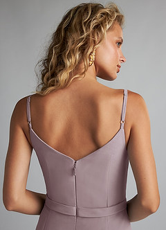 Azazie Summer Bridesmaid Dresses Dusk Mermaid Scoop Cowl Chiffon Dress image6