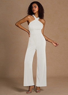 Jorja White Cross Back Jumpsuit image4